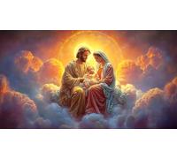 Jesús-Religión Puzzles Imposible,desafío para Adultos Entretenimiento Creativo 1000 Piezas Obra de Arte de Juego de para Adultos, Regalos a Partir de 14 Años 75x50cm/1000pcs