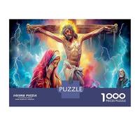 Jesús - Religión Puzzles Intelectual Desafío 1000 Piezas Dios Juego De Rompecabezas Juego Familiar para Adultos Y Niños A Partir De 12 Años 38x26cm/1000pcs