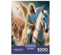 Jesus Religion Rompecabezas 1000 Piezas para Adultos Y Niños Familia Juego Impossible Habilidad Familiar Idea De Regalo para Ella O É 38x26cm/1000pcs