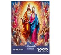 Jesus Religion Rompecabezas 1000 Piezas para Adultos Y Niños Impossible Regalos Habilidad Familiar Idea De Regalo para Ella O É 38x26cm/1000pcs
