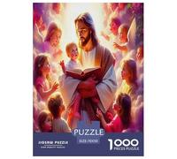 Jesus Religion Rompecabezas 1000 Piezas para Adultos Y Niños Impossible Regalos Habilidad Familiar Idea De Regalo para Ella O É 70x50cm/1000pcs
