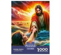 Jesús - Religión, Rompecabezas De 1000 Piezas, Desafío Cognitivo Que Combina Concentración, Creatividad Y Estimulación Mental, Actividad Placentera para Un Solo Jugador, Apto para Mayores De 12 Años,