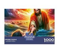 Jesús - Religión, Rompecabezas De 1000 Piezas, Juego Cooperativo Que Refuerza Espíritu De Equipo Y Comunicación Entre Padres E Hijos, Pasatiempo Agradable Para Pasar Tiempo De Calidad Juntos, Apto Par
