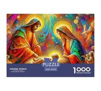 Jesús - Religión - Rompecabezas desafiante de 1000 Piezas: Belén con el Niño Jesús para Adultos, Adolescentes y Personas Mayores, Juego de ingenio, 70 x 50 cm (1000 Piezas)