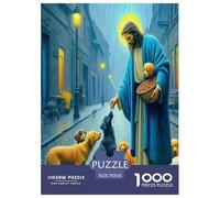 Jesús - Religión Rompecabezas Imposible,desafío for Adults Entretenimiento Creativo 1000 Piezas Obra De Arte De Juego De para Adultos Y Niños Mayores De 12 Años 70x50cm/1000pcs