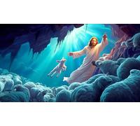 Jesús-Religión Rompecabezas Imposible,desafío for Adults Entretenimiento Creativo 1000 Piezas Obra de Arte de Juego de para Adultos y Niños a Partir de 12 Años 38x52cm/1000pcs