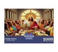 Jesús - Religión Rompecabezas Imposible,desafío for Adults Entretenimiento Creativo 1000 Piezas Obra De Arte De Juego De para Adultos Y Niños A Partir De 12 Años 38x26cm/1000pcs