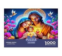 Jesús - Religión Rompecabezas Imposible,desafío para Adultos Entretenimiento Creativo 1000 Piezas Obra De Arte De Juego De para Adultos, Regalos A Partir De 14 Años 52x38cm/1000pcs