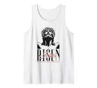 Jesús Resucitado Dios Fe Religioso Cristiano Bendito Cita Camiseta sin Mangas