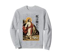 Jesus Resurrection Christian Manga Muerte Derrotado Anime Art Sudadera