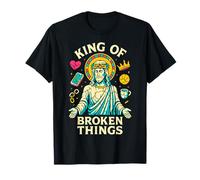 Jesús Rey de Las Cosas Rotas Christian Healing Inspirador Camiseta