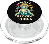 Jesús Rey de Las Cosas Rotas Christian Healing Inspirador PopSockets PopGrip para MagSafe