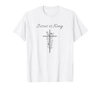 Jesús Rey Rosario mesías católico Camiseta