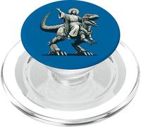 Jesús Riding Robot T-Rex Dinosaur Meme Sci-Fi Creyentes PopSockets PopGrip para MagSafe