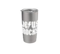 Jesús Rocas Fe Cristiana Jesús Rocas Vaso térmico de acero inoxidable de doble pared