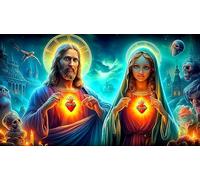 Jesús Rompecabezas Imposible,desafío for Adults Entretenimiento Creativo 1000 Piezas Obra de Arte de Juego de para Adultos y Niños a Partir de 12 Años 75x50cm/1000pcs