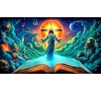 Jesús Rompecabezas Imposible,desafío for Adults Juego Educativo 1000 Piezas Obra de Arte de Juego de para Adultos, Regalos a Partir de 14 Años 75x50cm/1000pcs