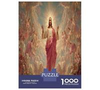 Jesús Rompecabezas Regalo Creativo Decoración del Hogar 1000 Piezas Dioses Rompecabezas Imposible Juguetes Desafiantes para Adultos Y Niños 52x38cm/1000pcs