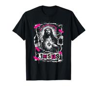 Jesús Sagrado con corazón y fe Cristiana Urbana en la Calle Camiseta