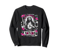 Jesús Sagrado con corazón y fe Cristiana Urbana en la Calle Sudadera