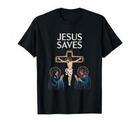 Jesús Salva a Creyente de fe Cristiana seguidor Devoto Camiseta
