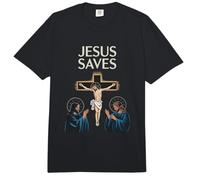 Jesús Salva a Creyente de fe Cristiana seguidor Devoto Comfort Colors Adult Heavyweight T-Shirt