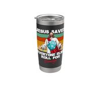 Jesús salva a todos los demás rollo por daño Christian Daying Vaso térmico de acero inoxidable de doble pared