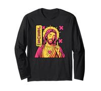 Jesús Salva Christian Anime Sacred Heart Manga Pop Art Style Manga Larga