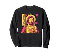 Jesús Salva Christian Anime Sacred Heart Manga Pop Art Style Sudadera