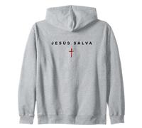 JESÚS Salva - Christian Faith Cross Gospel Minimal (Spanish) Sudadera con Capucha