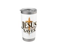 JESÚS SALVA LA FE CRISTIANA CREER Vaso térmico de acero inoxidable de doble pared