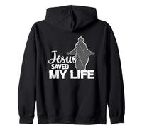 Jesús salvó mi vida Fe espiritual Sudadera con Capucha