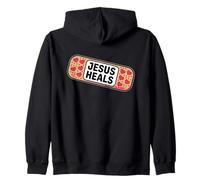 Jesús Sana Vendaje edificante fe Creer Corazones Sudadera con Capucha