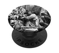 Jesús Sanando a los Enfermos Gustave Dore Arte Bíblico Religioso PopSockets PopGrip Adhesivo