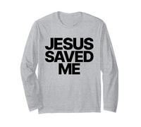 Jesus Saved Me, God Love Christian Faith Worship Religious Manga Larga