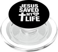 Jesús Saved My Life Christian Faith PopSockets PopGrip para MagSafe