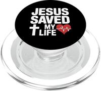 Jesús Saved My Life Christian Faith PopSockets PopGrip para MagSafe