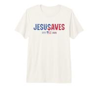 Jesus Saves American 2026 250 Years Christian 4th of July Camiseta Premium