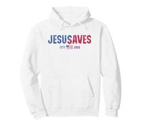 Jesus Saves American 2026 250 Years Christian 4th of July Sudadera con Capucha