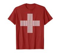 Jesus Saves Cross Repeating Minimal Christian Faith (Red) Camiseta