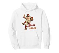 Jesus Saves Funny Baseball Meme Christian Religious Humor Sudadera con Capucha