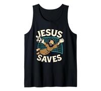 Jesus Saves I Christian Faith I Jesus Portero de Fútbol Camiseta sin Mangas