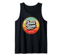 Jesus Saves Retro Vintage Christian Faith Bible Verse Gifts Camiseta sin Mangas