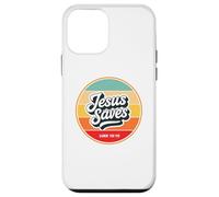 Jesus Saves Retro Vintage Christian Faith Bible Verse Gifts Carcasa para iPhone 12 mini