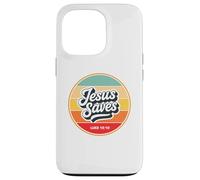 Jesus Saves Retro Vintage Christian Faith Bible Verse Gifts Carcasa para iPhone 13 Pro