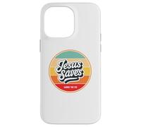 Jesus Saves Retro Vintage Christian Faith Bible Verse Gifts Carcasa para iPhone 14 Pro Max
