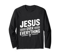 Jesús sobre Todo Fe Inspiradora Manga Larga