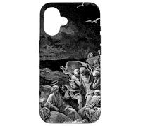 Jesus Stills The Tempest Gustave Dore Grabado Arte Bíblico Carcasa para iPhone 16