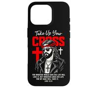 Jesus Streetwear Take Up Your Cross Lucas 9:24 Versículo de la Biblia Carcasa para iPhone 16 Pro