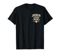 Jesús te ama Diseño de fe Cristiana Camiseta